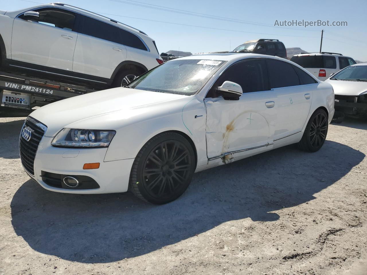 2011 Audi A6 Premium Plus White vin: WAUFGAFBXBN002605