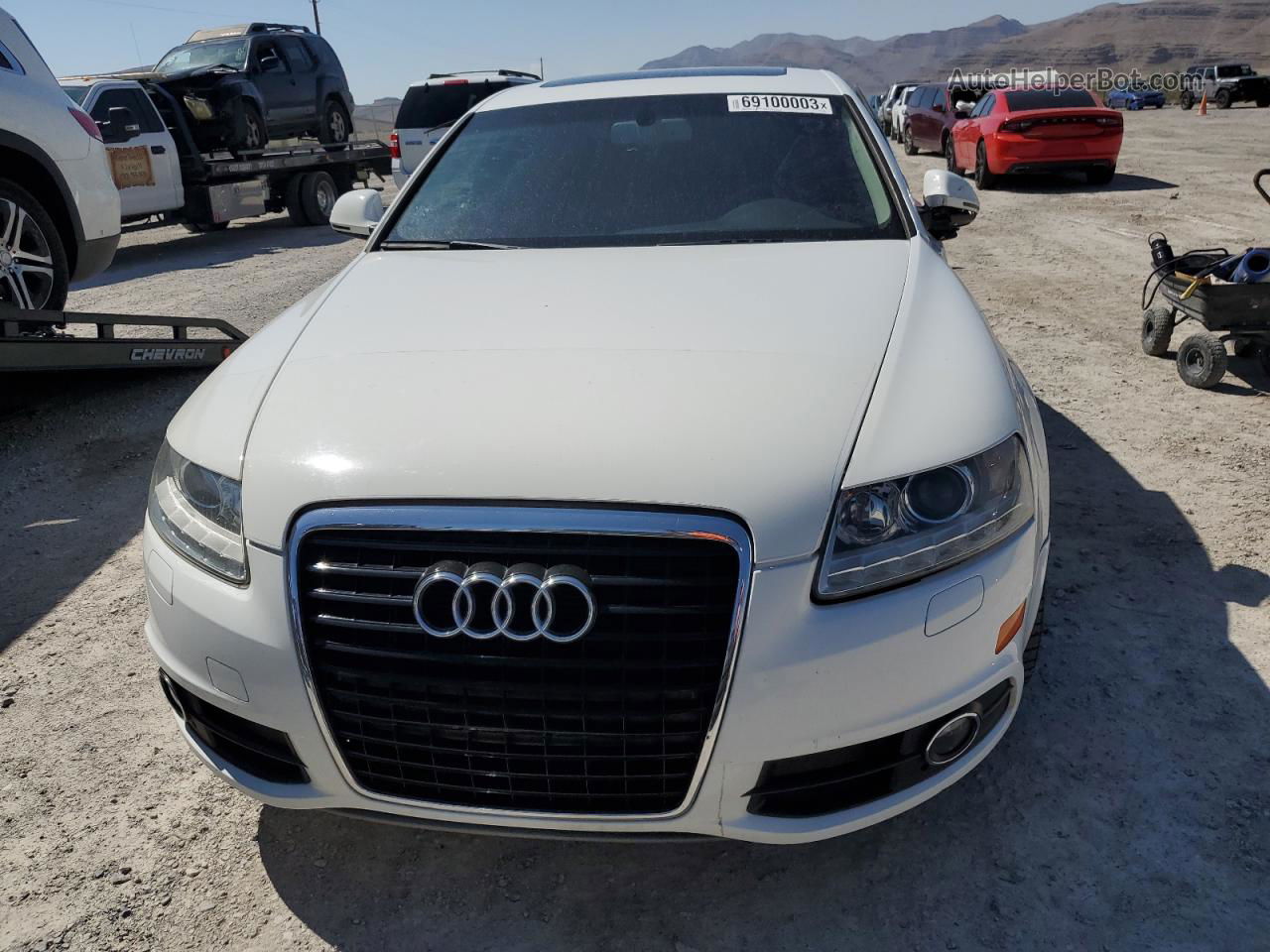 2011 Audi A6 Premium Plus White vin: WAUFGAFBXBN002605