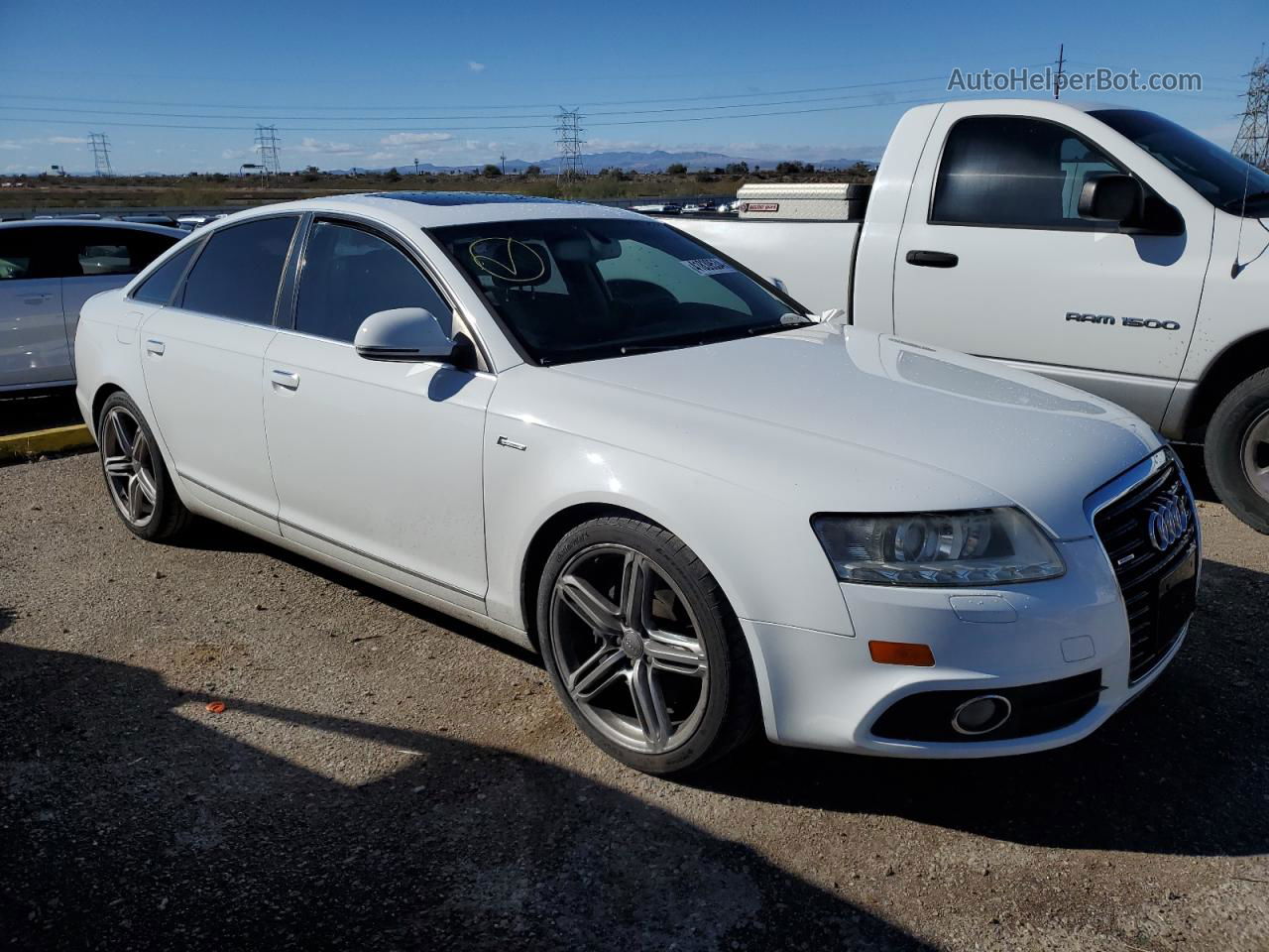 2011 Audi A6 Premium Plus White vin: WAUFGAFBXBN033675