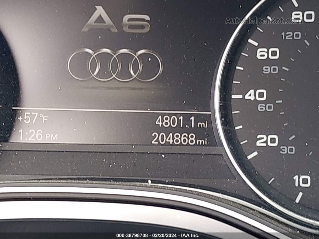 2014 Audi A6 3.0t Premium Plus Gray vin: WAUFGAFC0EN026862