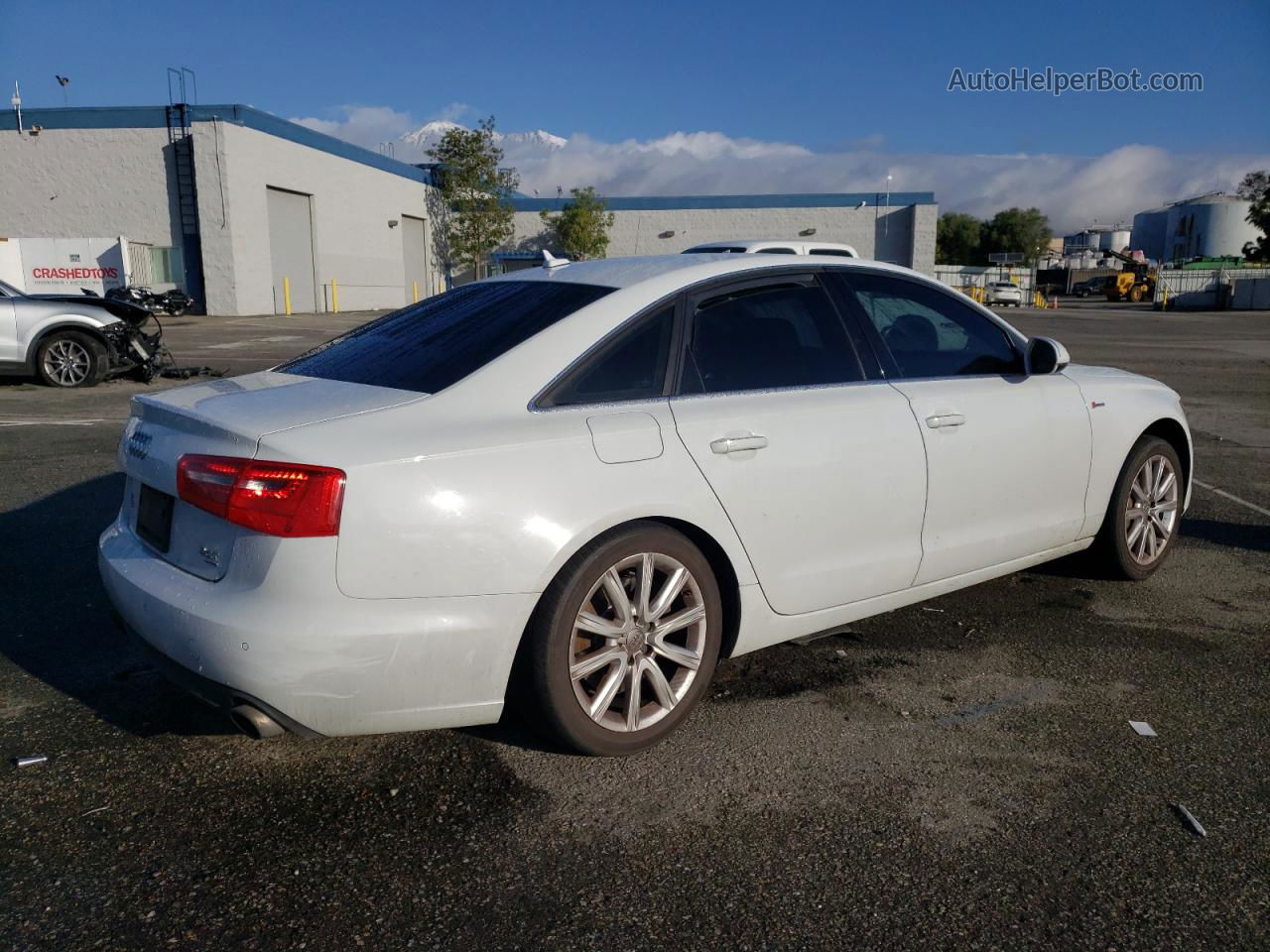 2014 Audi A6 Premium Plus White vin: WAUFGAFC0EN041376