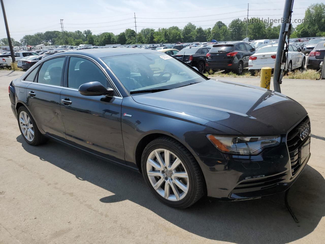 2014 Audi A6 Premium Plus Угольный vin: WAUFGAFC0EN058517