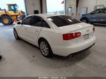 2014 Audi A6 3.0t Premium Plus White vin: WAUFGAFC1EN001758