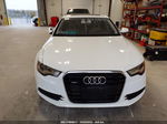 2014 Audi A6 3.0t Premium Plus White vin: WAUFGAFC1EN001758