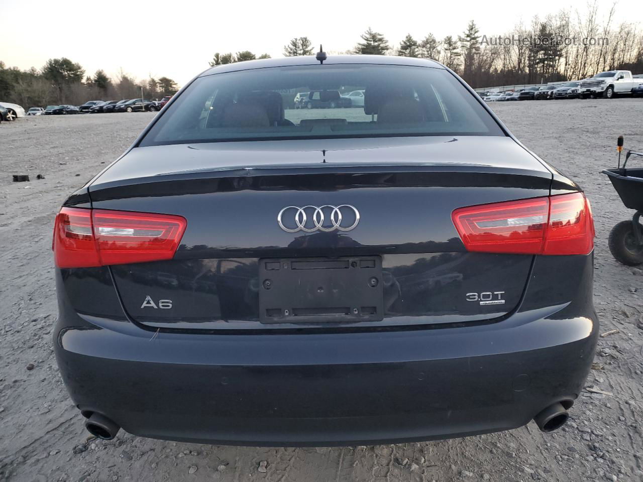 2014 Audi A6 Premium Plus Blue vin: WAUFGAFC1EN071325