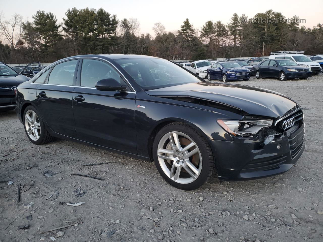 2014 Audi A6 Premium Plus Blue vin: WAUFGAFC1EN071325