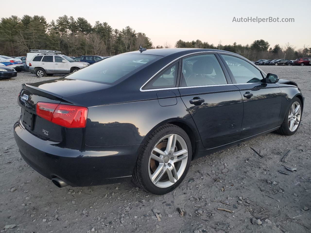 2014 Audi A6 Premium Plus Blue vin: WAUFGAFC1EN071325