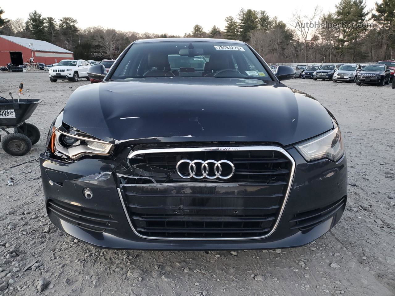 2014 Audi A6 Premium Plus Синий vin: WAUFGAFC1EN071325