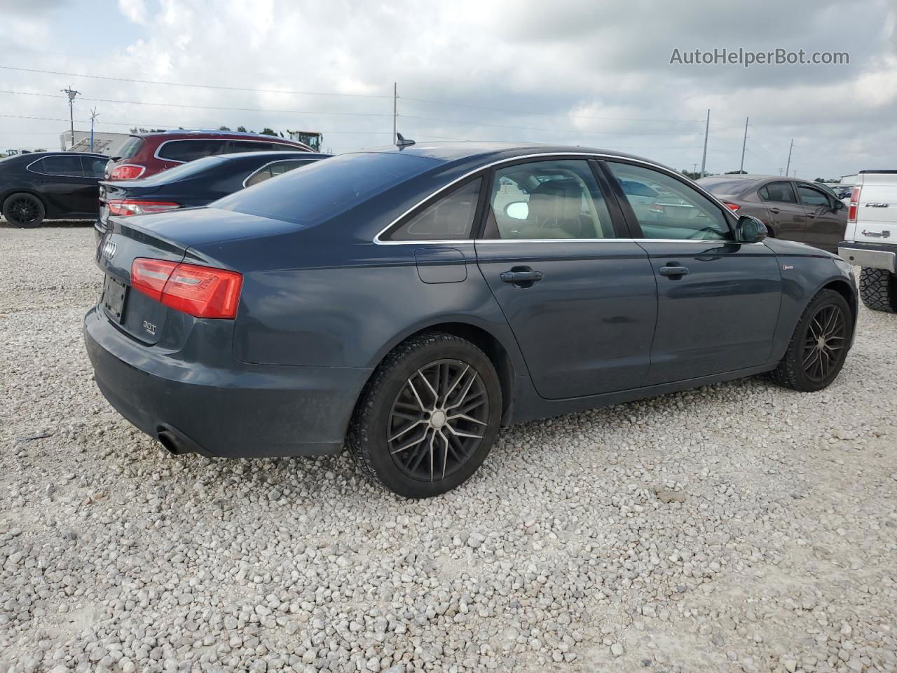 2014 Audi A6 Premium Plus Gray vin: WAUFGAFC1EN071969