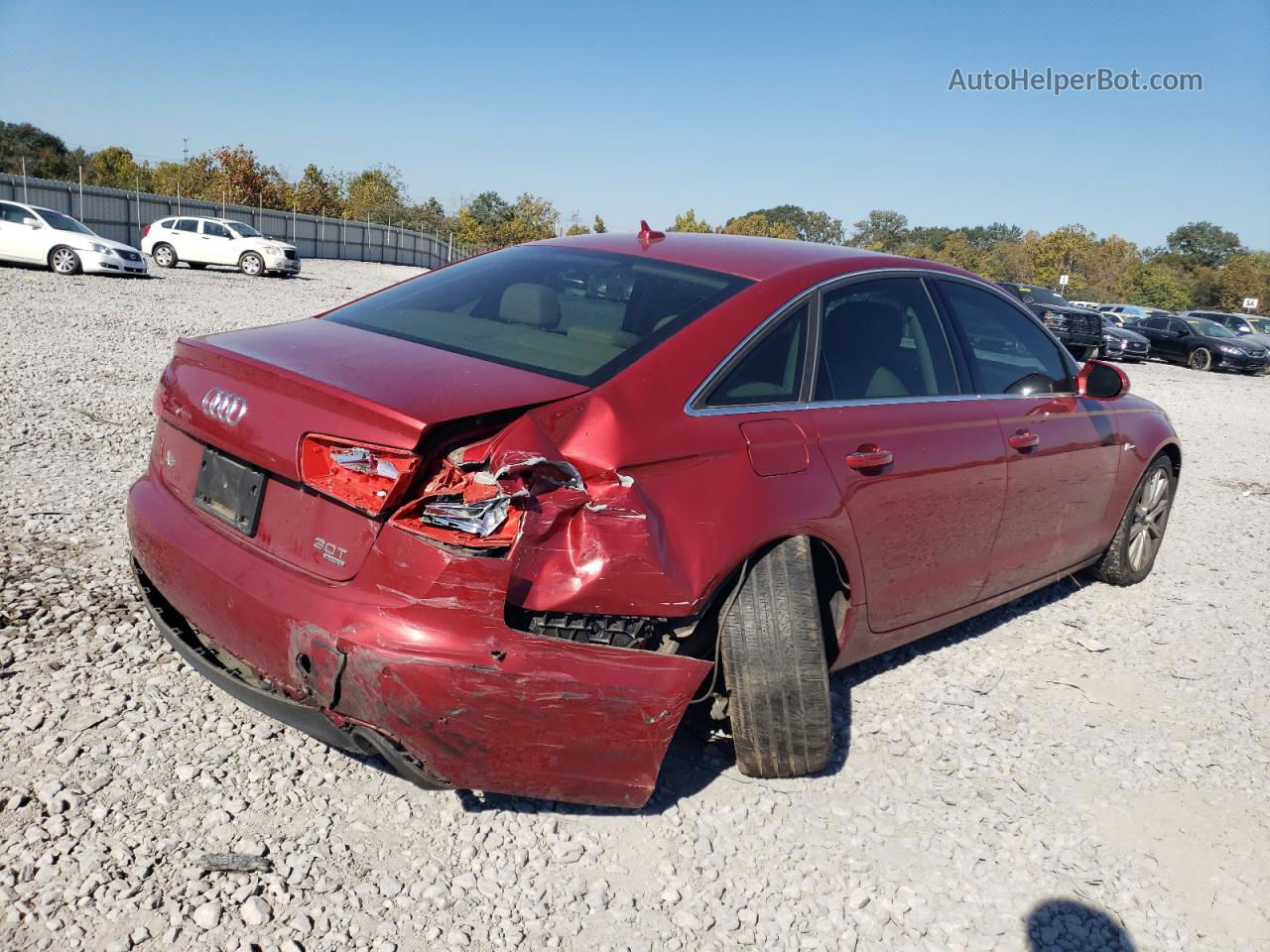 2014 Audi A6 Premium Plus Red vin: WAUFGAFC1EN098136