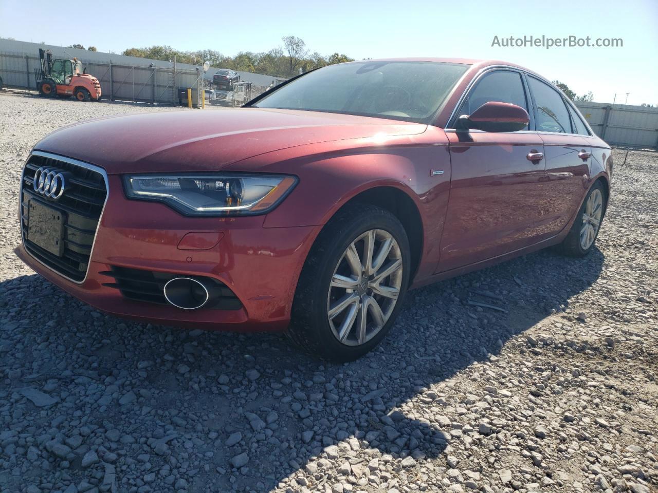 2014 Audi A6 Premium Plus Red vin: WAUFGAFC1EN098136