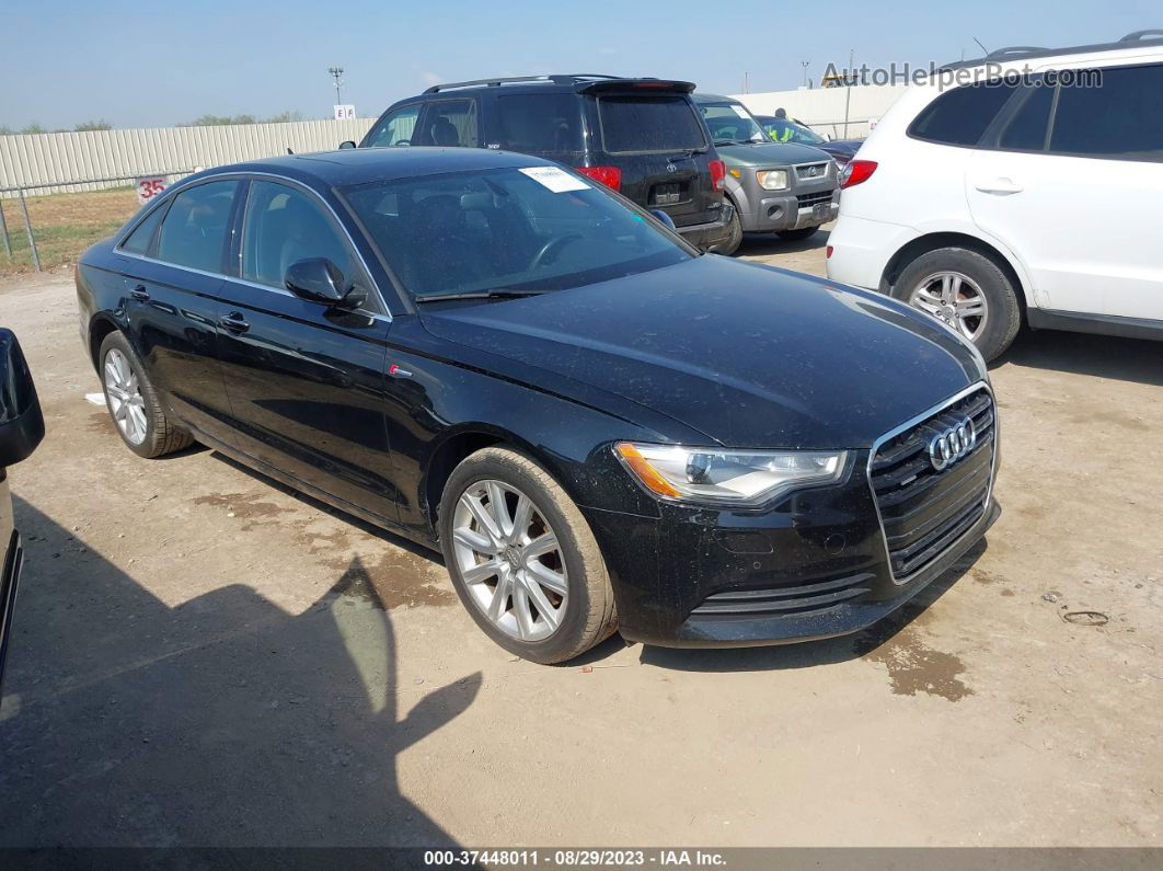 2014 Audi A6 3.0t Premium Plus Black vin: WAUFGAFC1EN102900