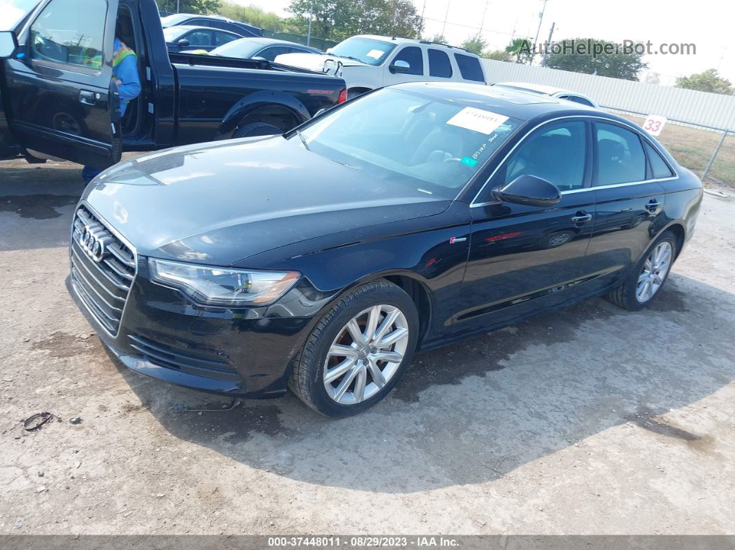 2014 Audi A6 3.0t Premium Plus Black vin: WAUFGAFC1EN102900