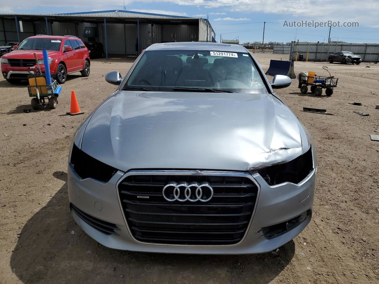 2014 Audi A6 Premium Plus Silver vin: WAUFGAFC1EN147240