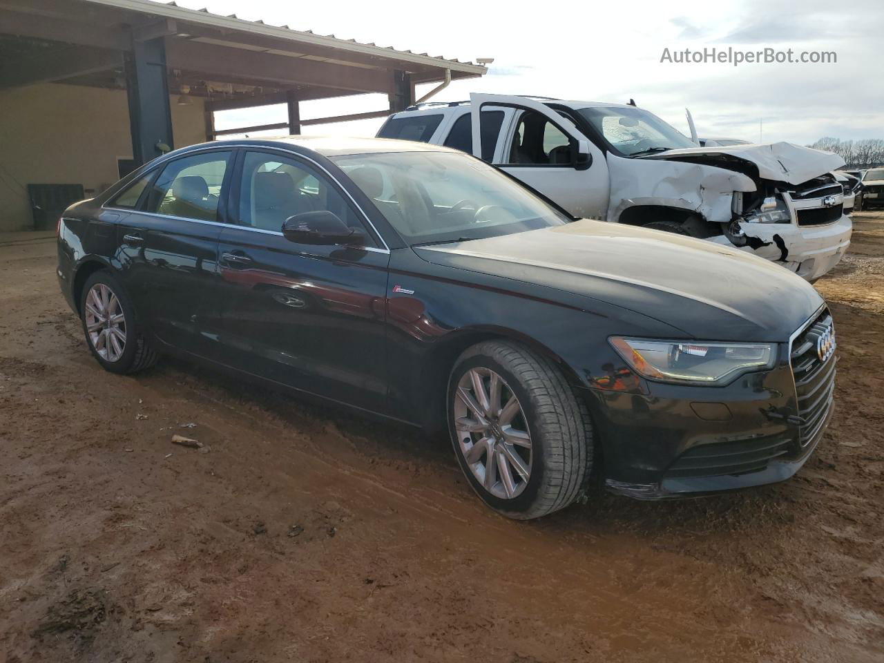 2014 Audi A6 Premium Plus Black vin: WAUFGAFC2EN042609