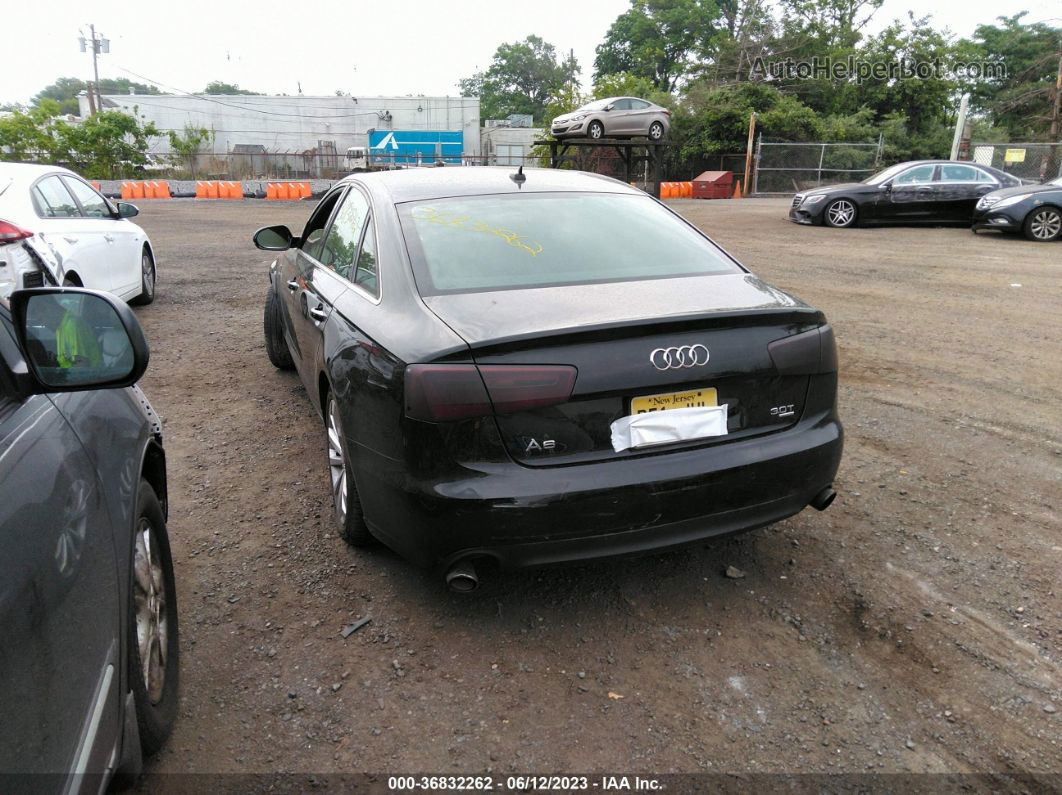 2014 Audi A6 3.0t Premium Plus Black vin: WAUFGAFC2EN054811