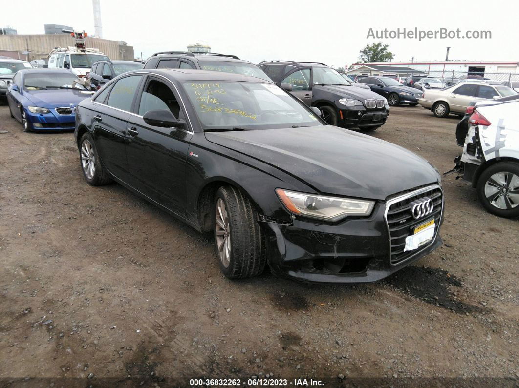 2014 Audi A6 3.0t Premium Plus Black vin: WAUFGAFC2EN054811