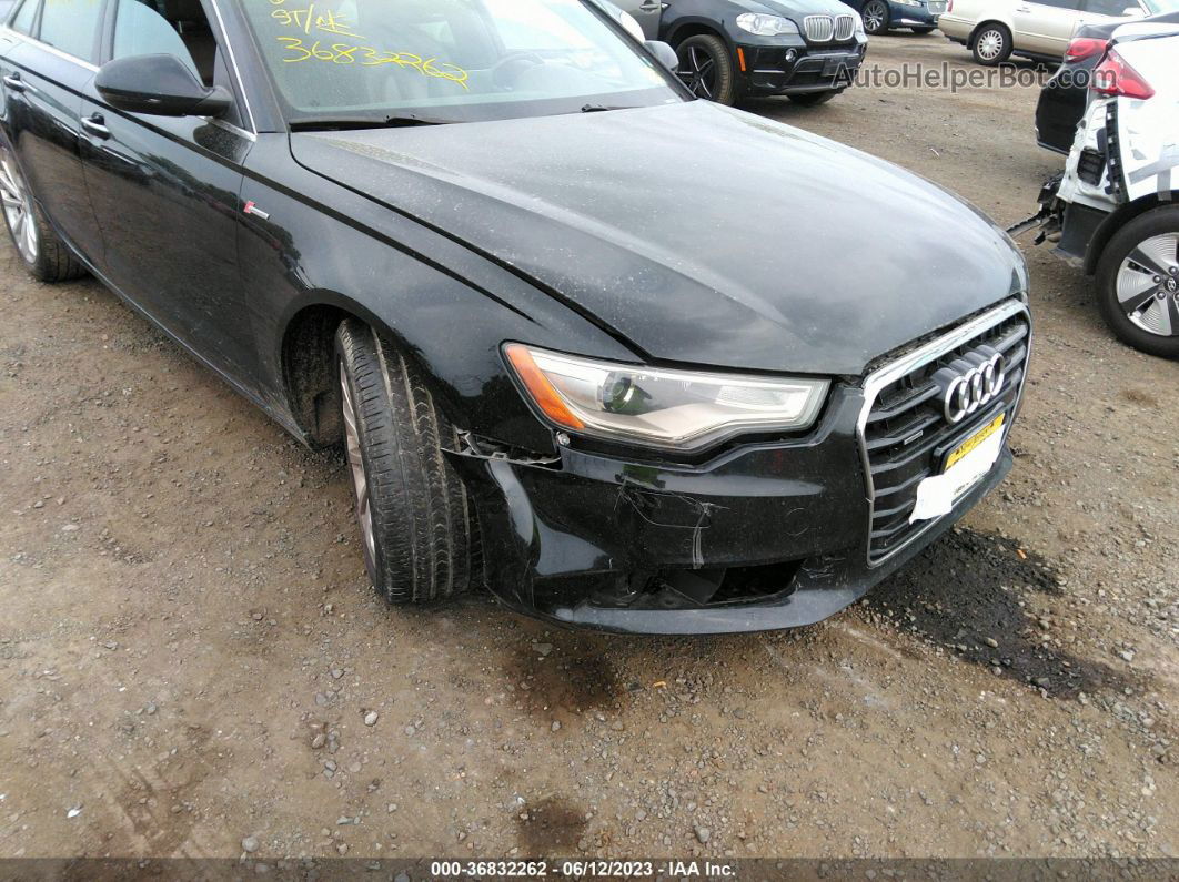 2014 Audi A6 3.0t Premium Plus Black vin: WAUFGAFC2EN054811