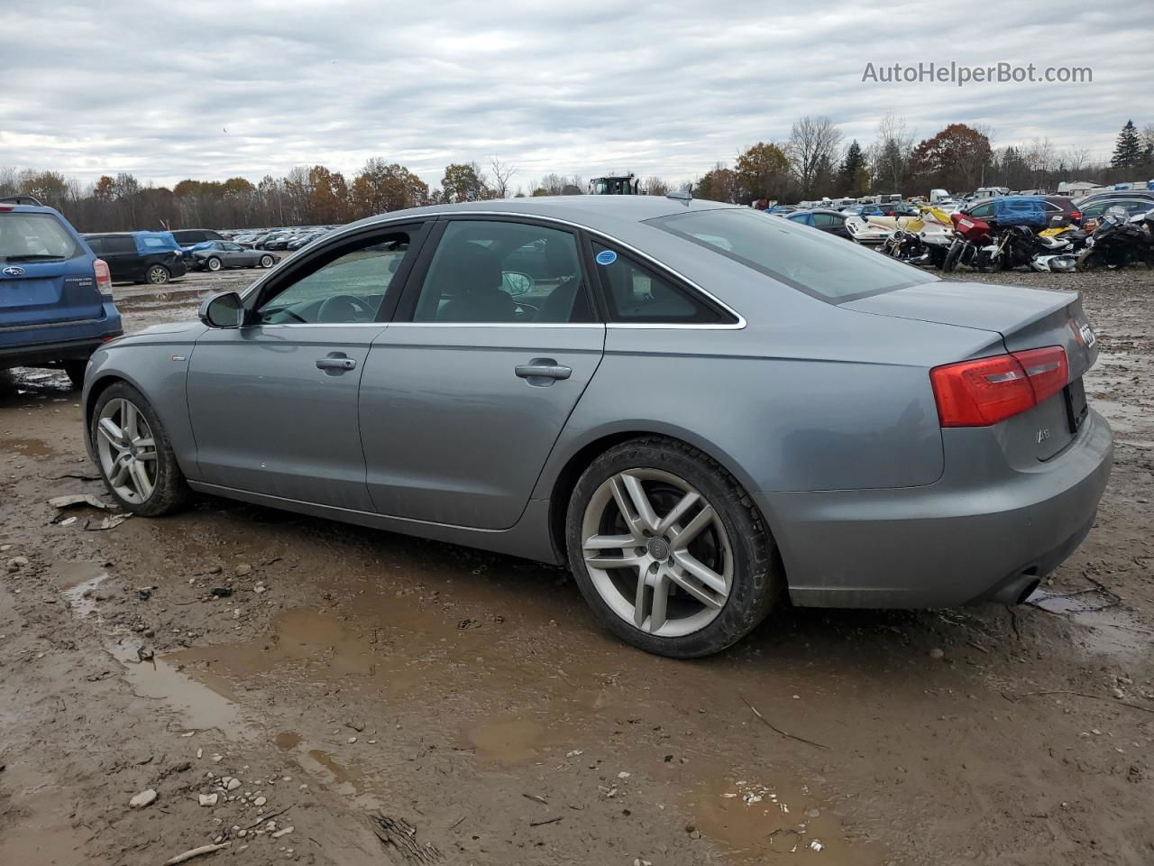 2014 Audi A6 Premium Plus Серебряный vin: WAUFGAFC2EN088912