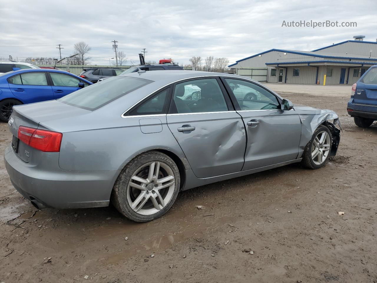 2014 Audi A6 Premium Plus Silver vin: WAUFGAFC2EN088912