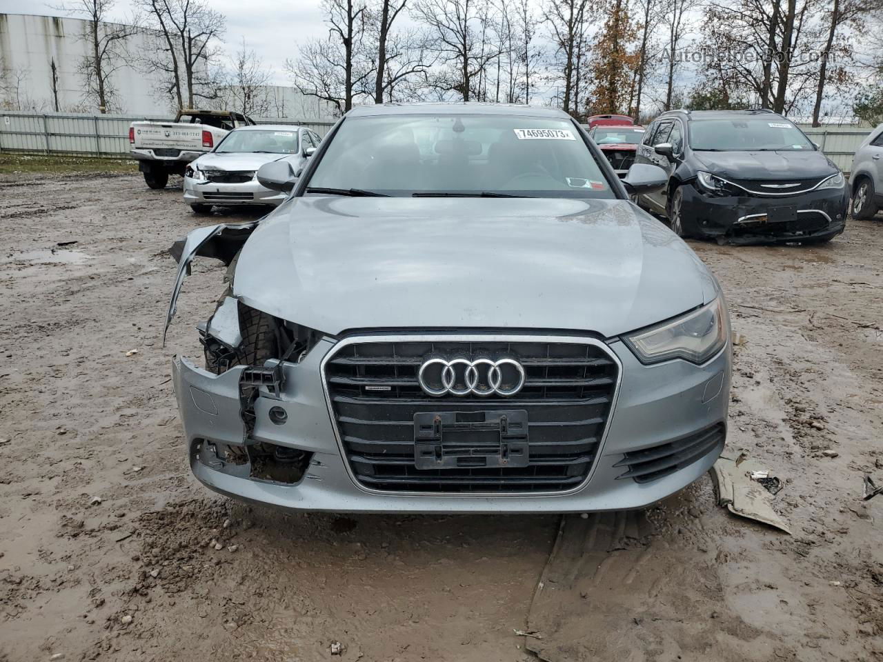 2014 Audi A6 Premium Plus Серебряный vin: WAUFGAFC2EN088912