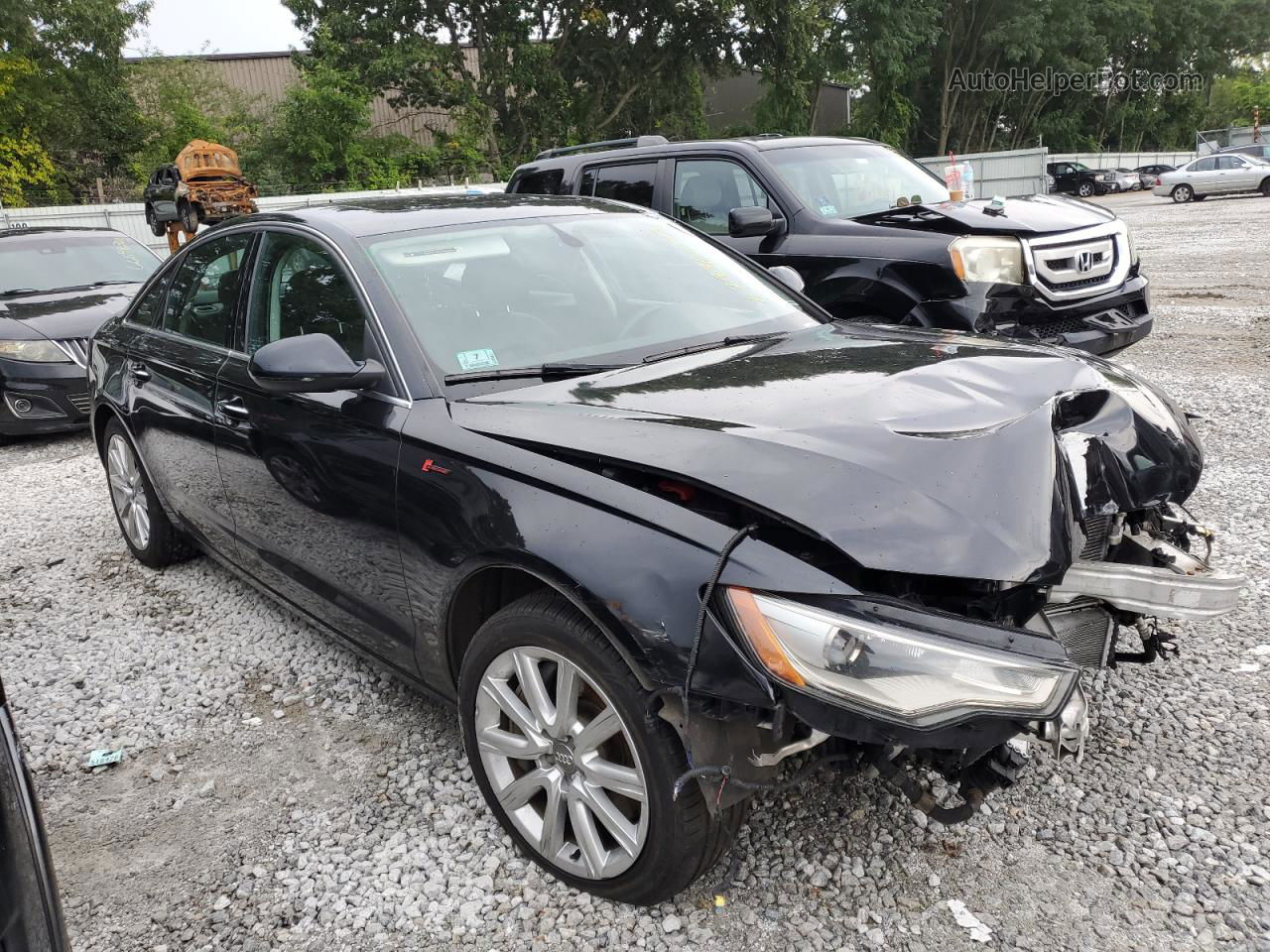 2014 Audi A6 Premium Plus Black vin: WAUFGAFC2EN109872