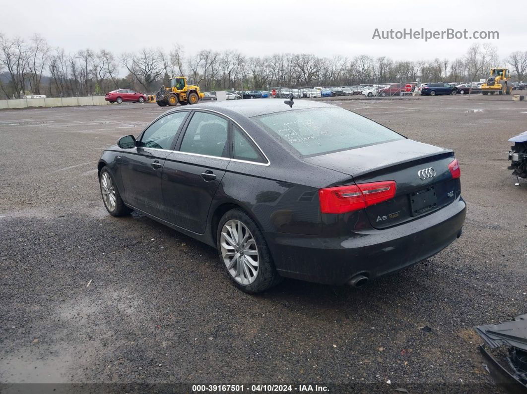 2014 Audi A6 3.0t Premium Plus Black vin: WAUFGAFC2EN158909