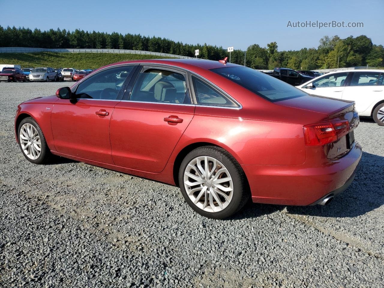 2014 Audi A6 Premium Plus Red vin: WAUFGAFC3EN036639