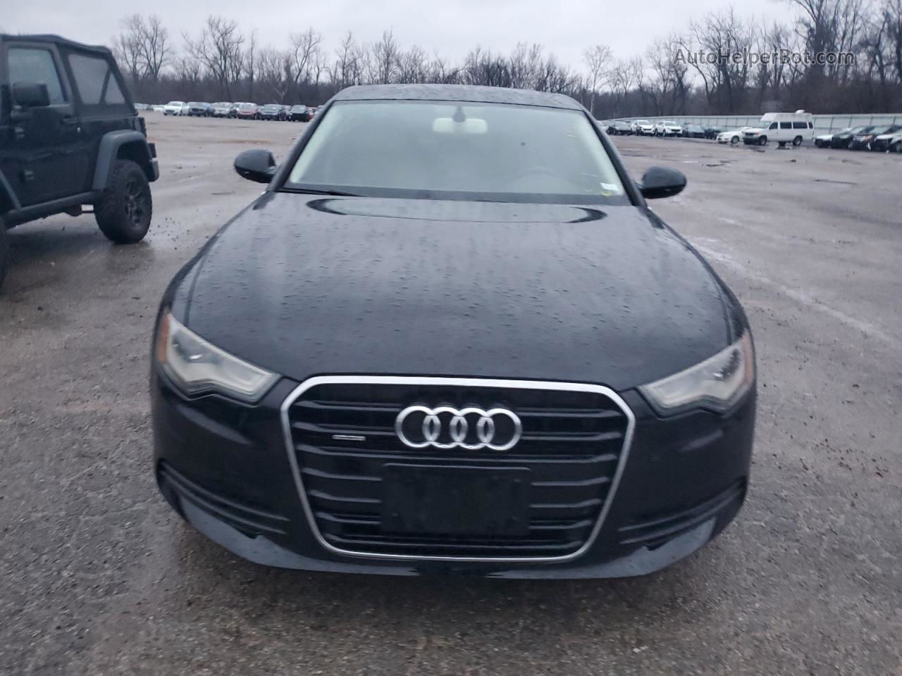 2014 Audi A6 Premium Plus Black vin: WAUFGAFC3EN061590