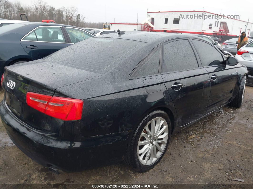 2014 Audi A6 3.0t Premium Plus Black vin: WAUFGAFC3EN075120