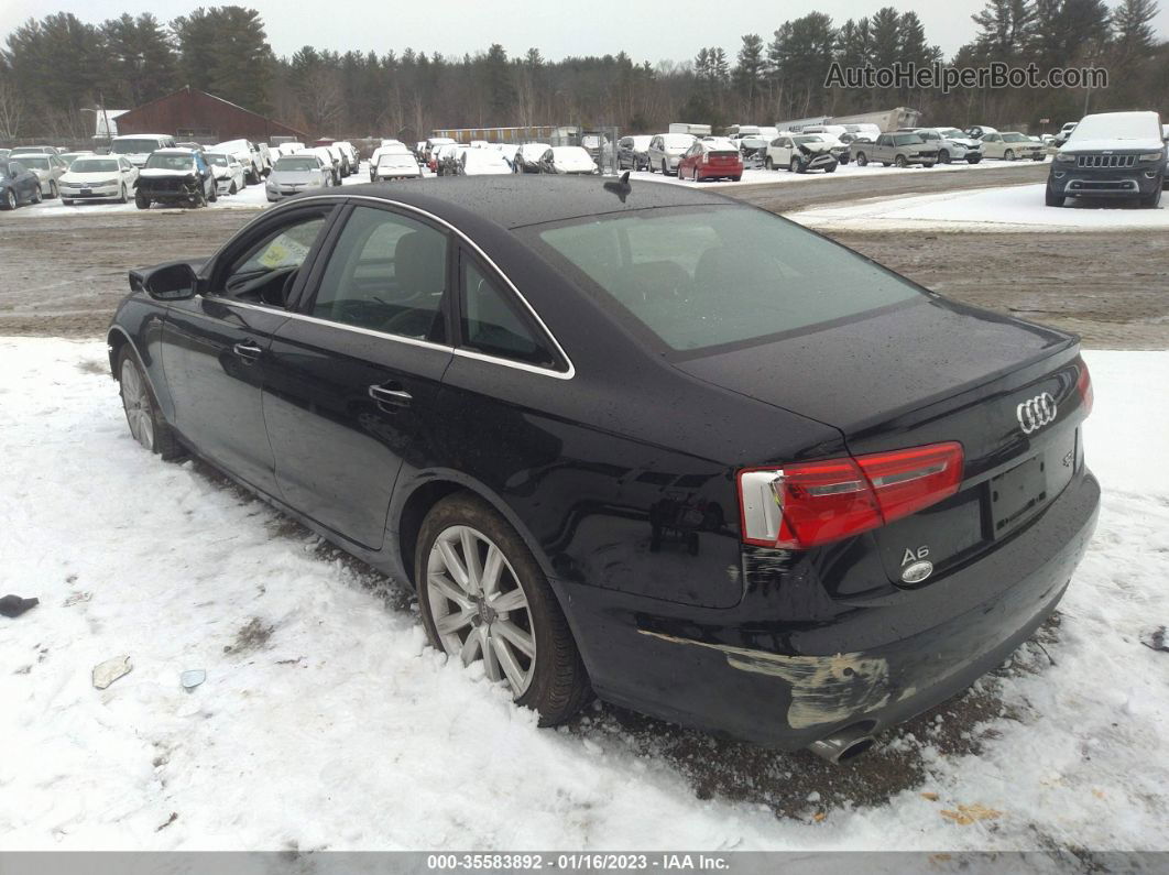 2014 Audi A6 3.0t Premium Plus Black vin: WAUFGAFC4EN002841