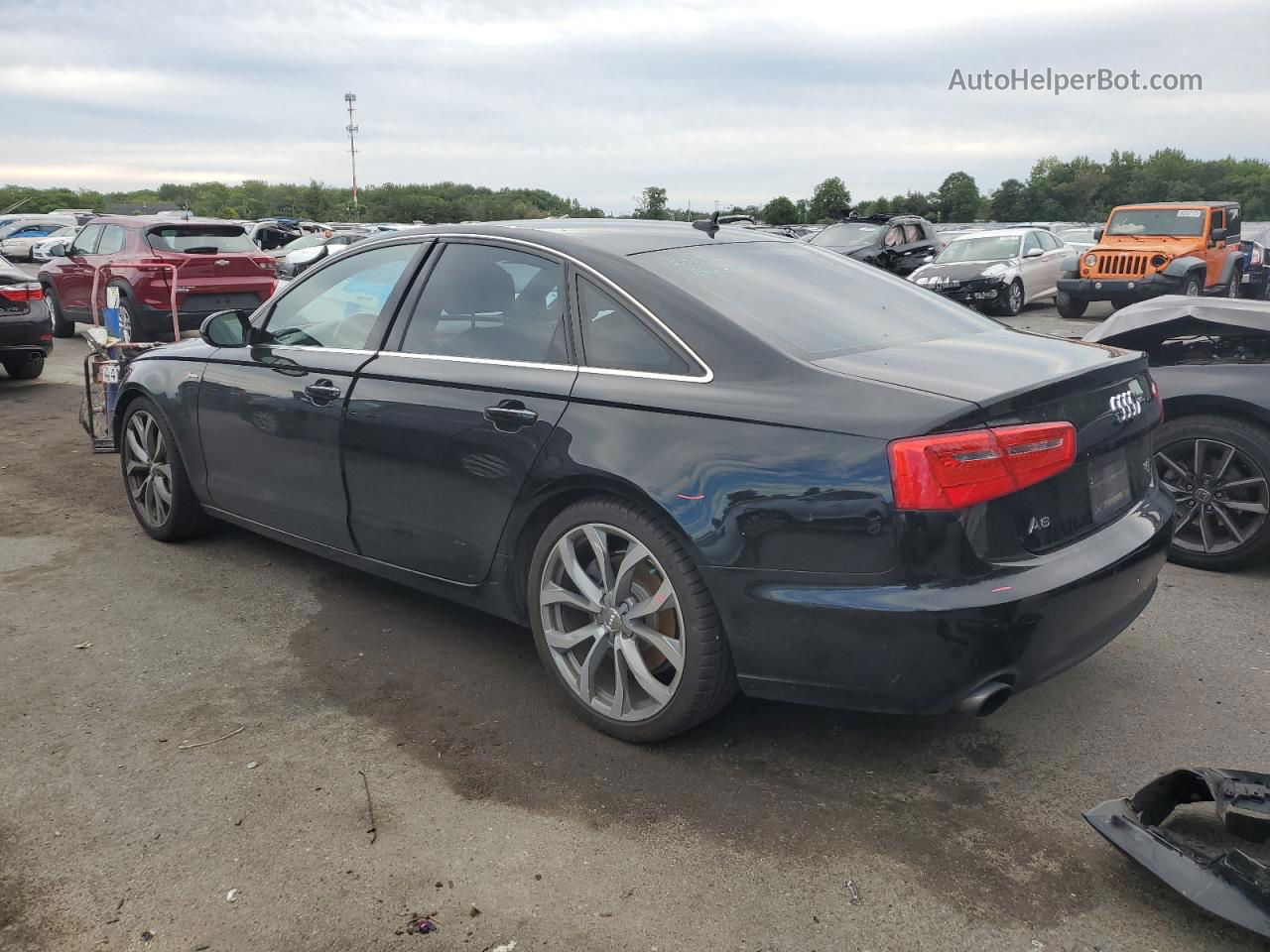 2014 Audi A6 Premium Plus Black vin: WAUFGAFC4EN049058