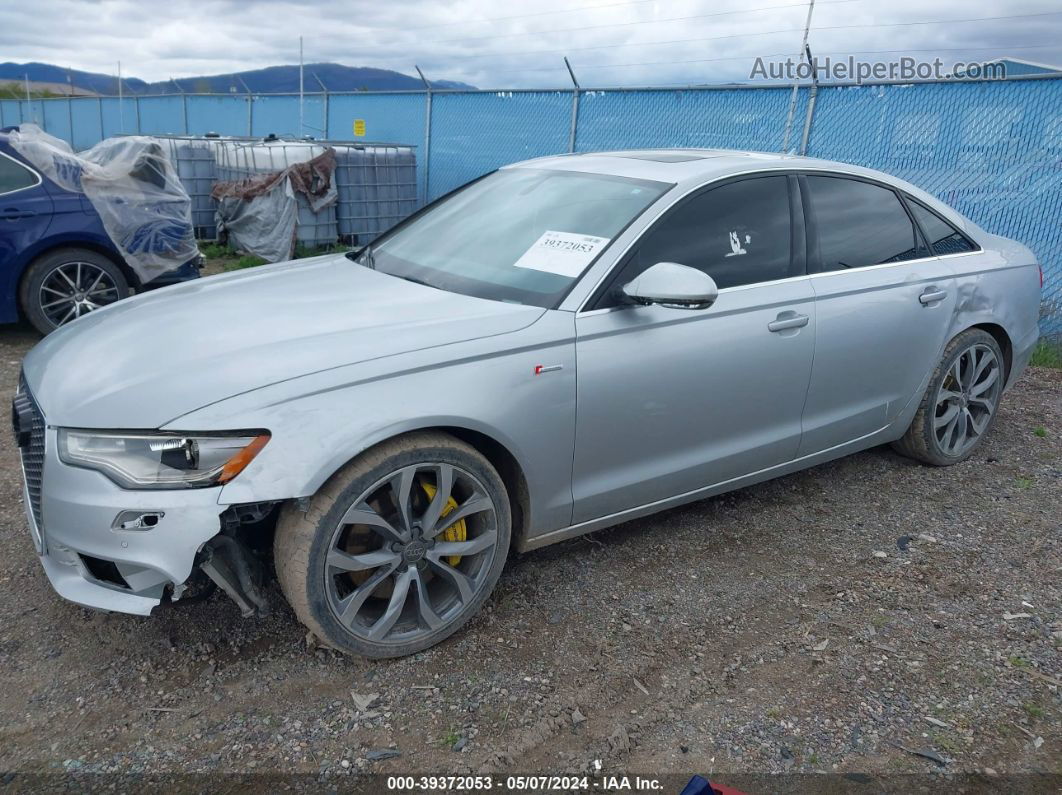 2014 Audi A6 3.0t Premium Plus Серебряный vin: WAUFGAFC4EN055684