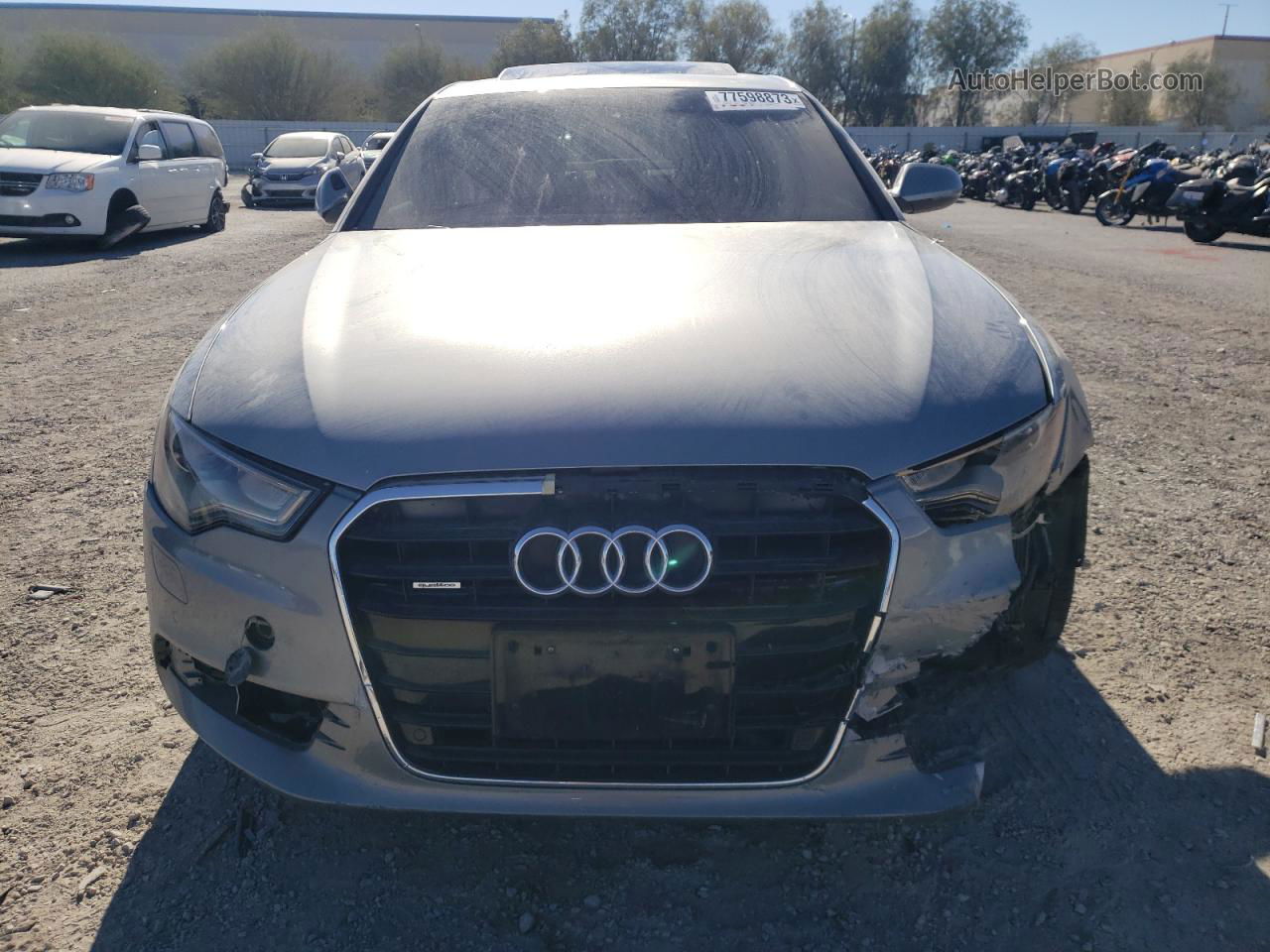 2014 Audi A6 Premium Plus Silver vin: WAUFGAFC4EN078625