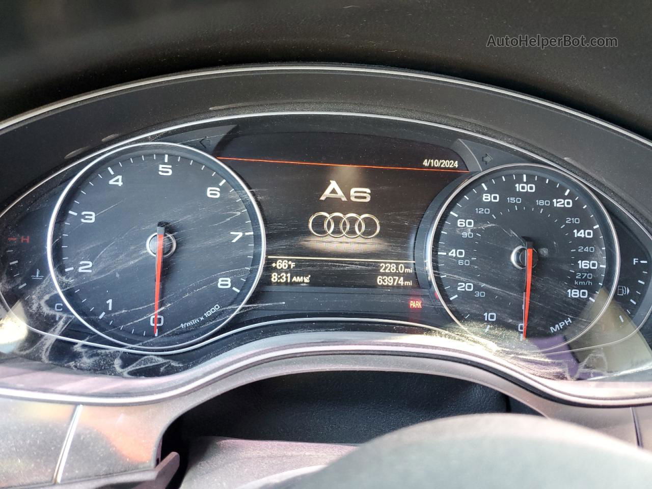 2014 Audi A6 Premium Plus Серебряный vin: WAUFGAFC4EN110666