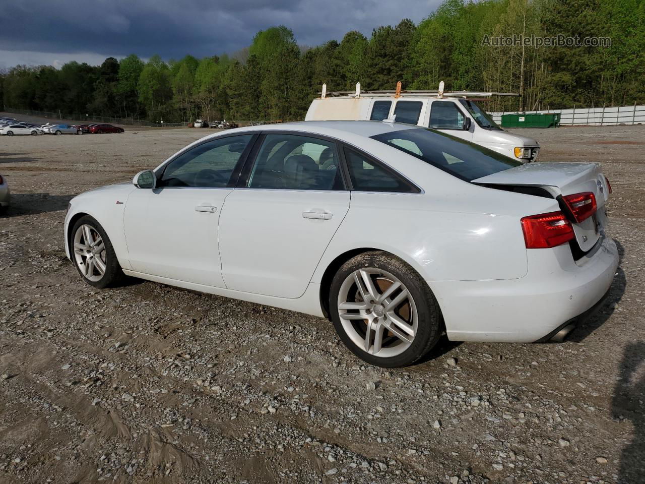 2014 Audi A6 Premium Plus Белый vin: WAUFGAFC4EN164050