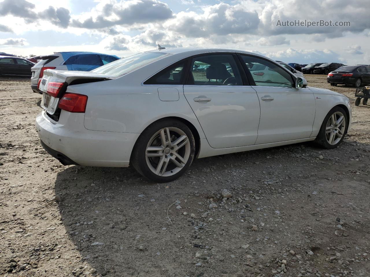 2014 Audi A6 Premium Plus White vin: WAUFGAFC4EN164050