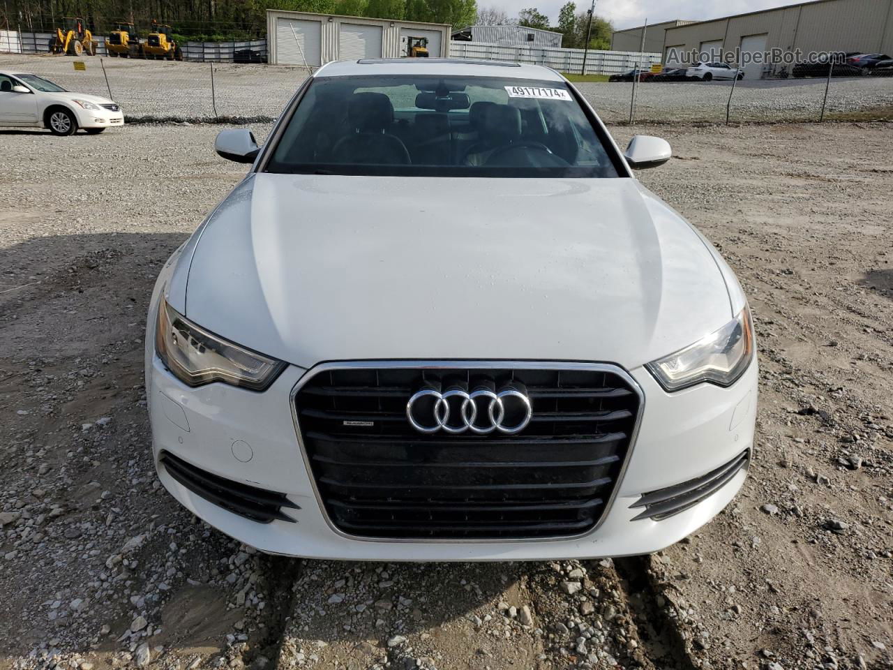 2014 Audi A6 Premium Plus Белый vin: WAUFGAFC4EN164050