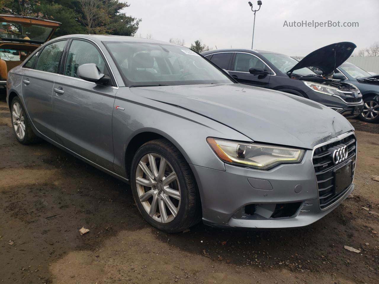 2014 Audi A6 Premium Plus Silver vin: WAUFGAFC5EN014576