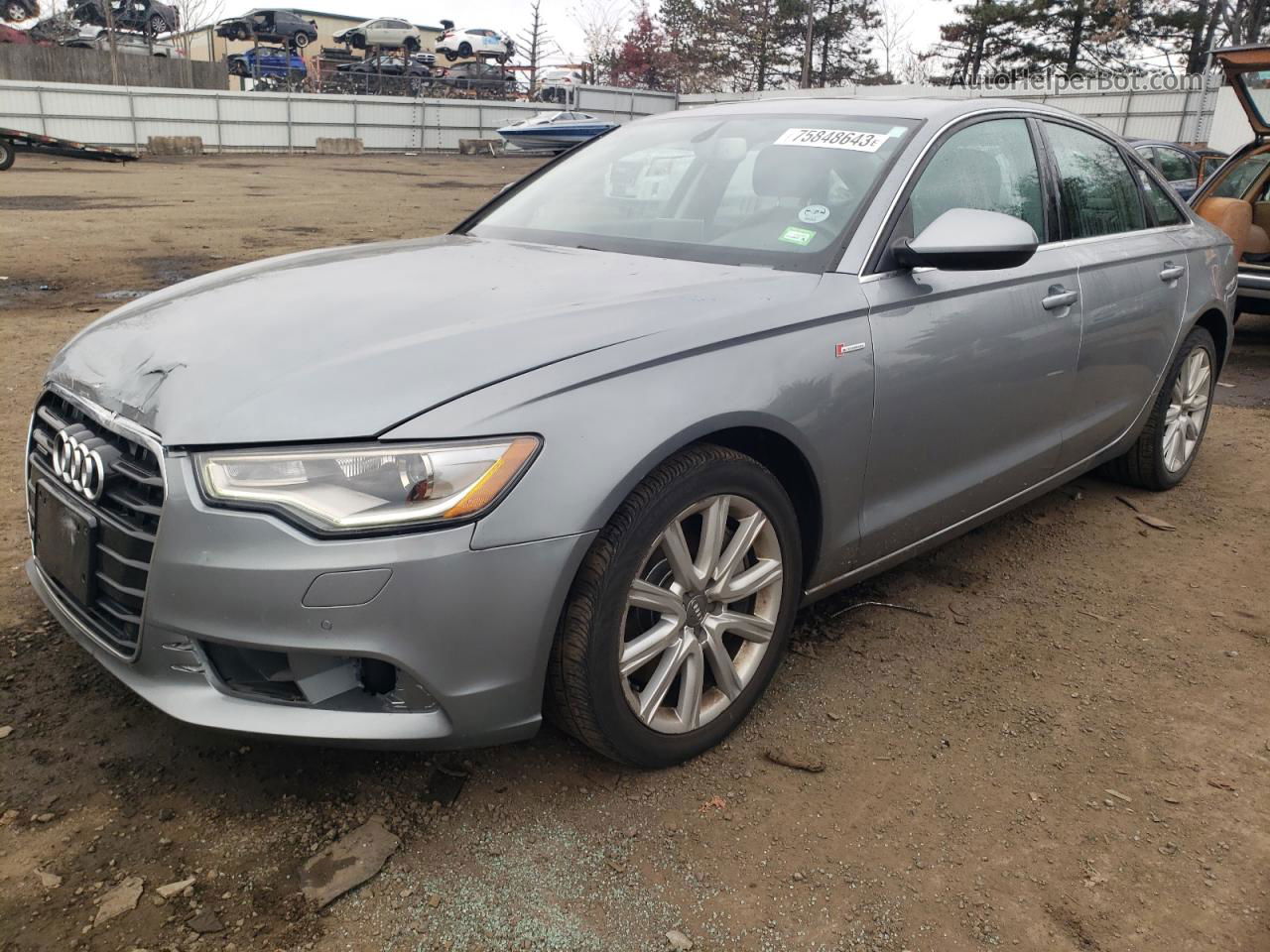 2014 Audi A6 Premium Plus Silver vin: WAUFGAFC5EN014576