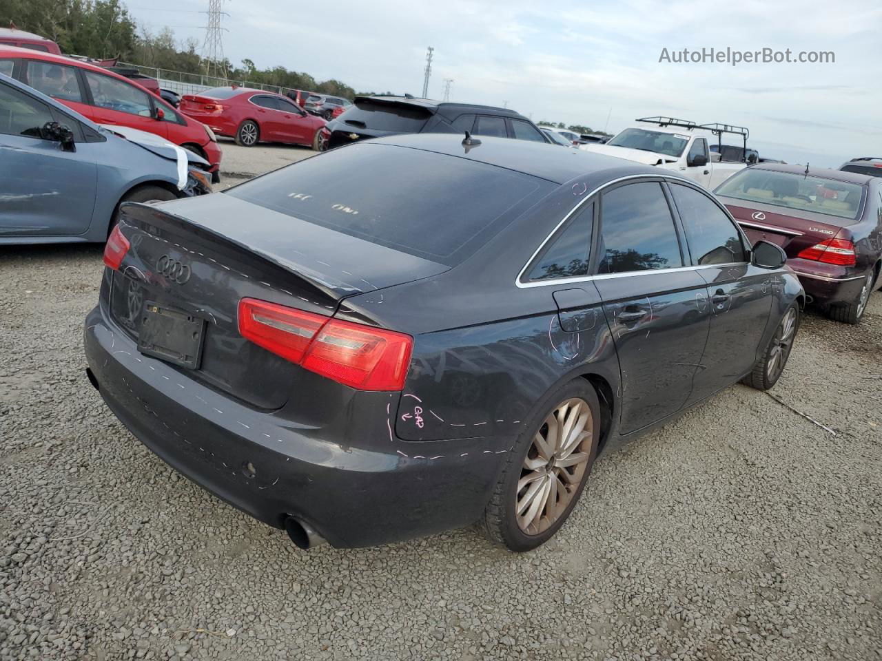 2014 Audi A6 Premium Plus Charcoal vin: WAUFGAFC5EN052325