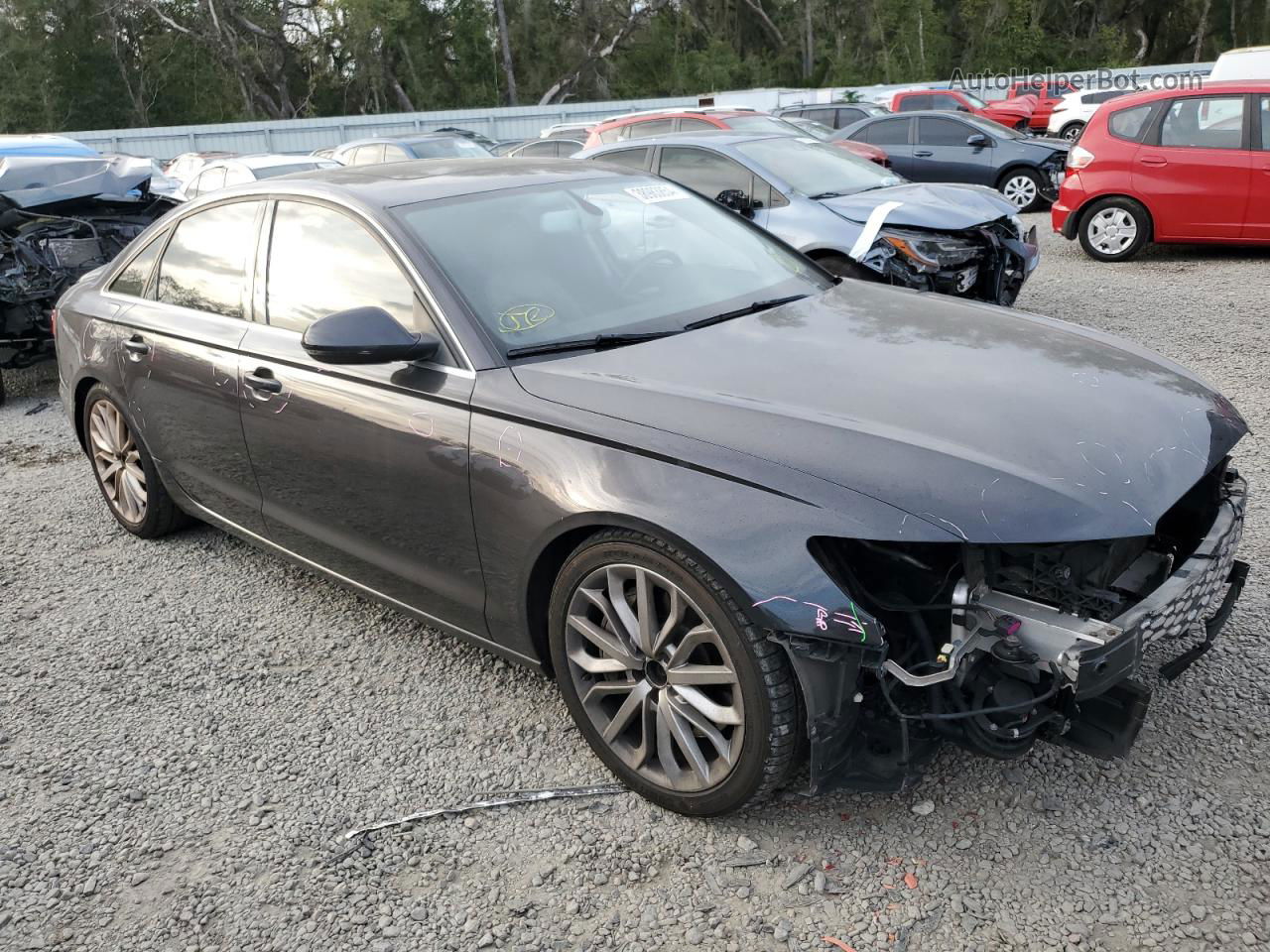 2014 Audi A6 Premium Plus Charcoal vin: WAUFGAFC5EN052325