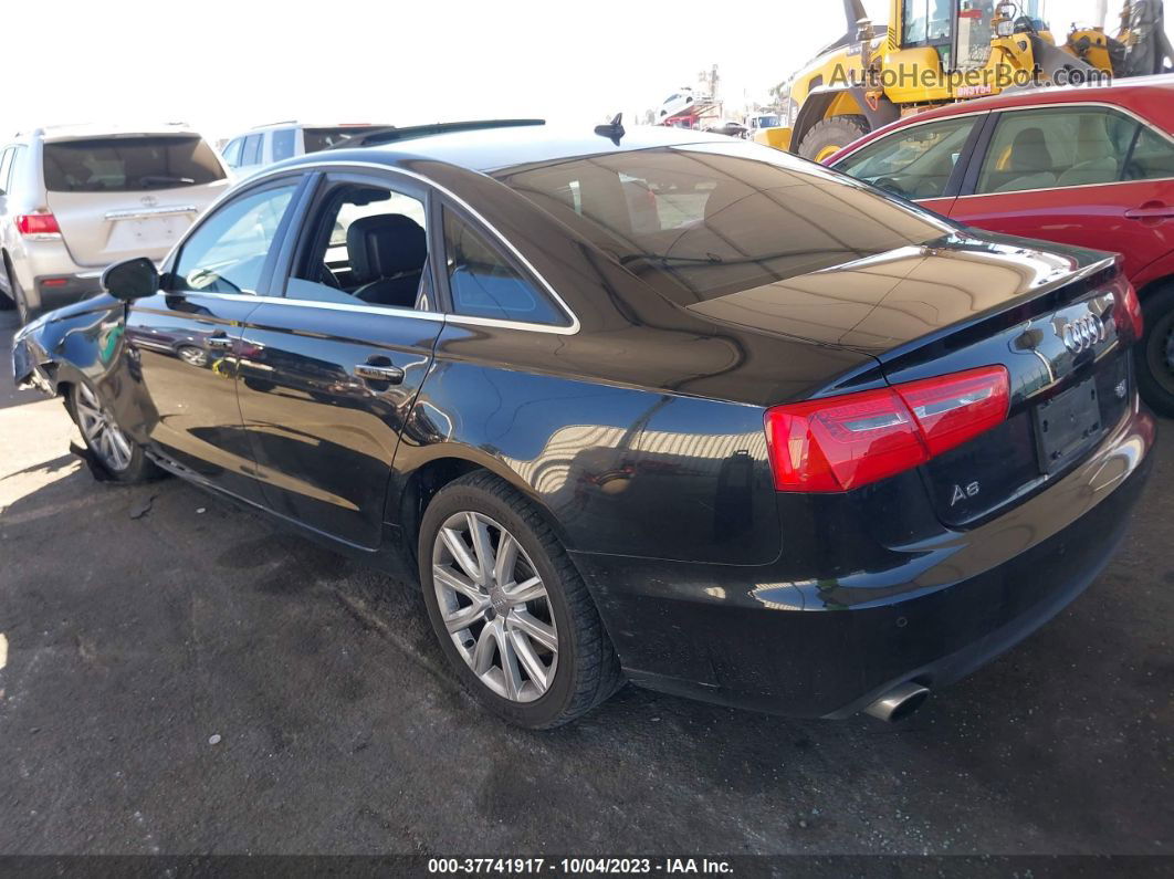 2014 Audi A6 3.0t Premium Plus Black vin: WAUFGAFC5EN112636