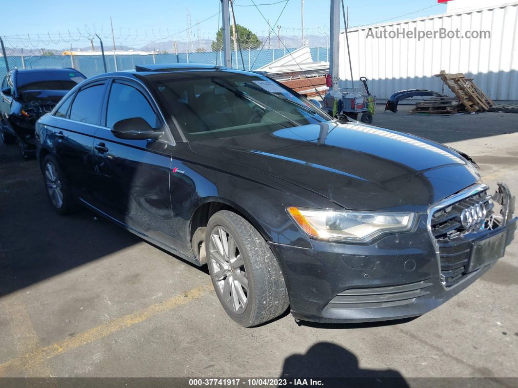 2014 Audi A6 3.0t Premium Plus Black vin: WAUFGAFC5EN112636