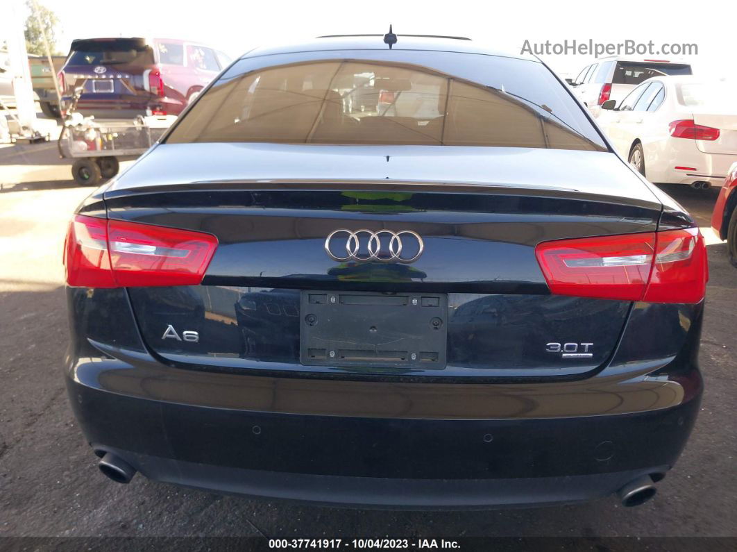 2014 Audi A6 3.0t Premium Plus Black vin: WAUFGAFC5EN112636