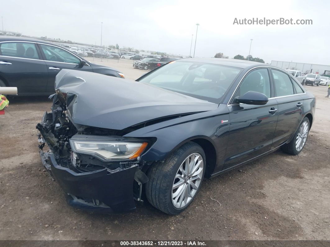 2014 Audi A6 3.0t Premium Plus Dark Blue vin: WAUFGAFC6EN012531