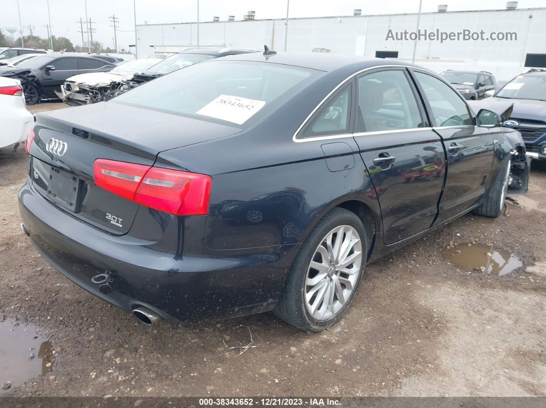 2014 Audi A6 3.0t Premium Plus Dark Blue vin: WAUFGAFC6EN012531