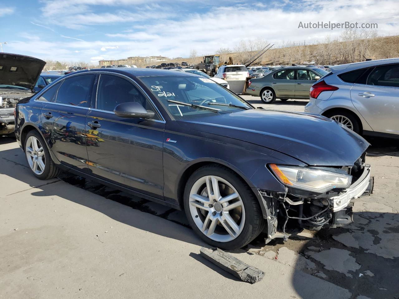 2014 Audi A6 Premium Plus Black vin: WAUFGAFC6EN031161