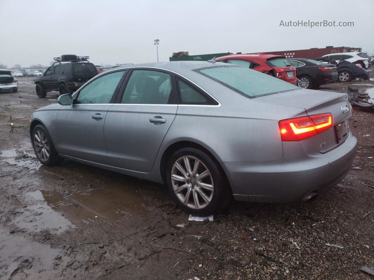 2014 Audi A6 Premium Plus Серый vin: WAUFGAFC6EN161229