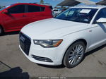 2014 Audi A6 3.0t Premium Plus White vin: WAUFGAFC7EN015518